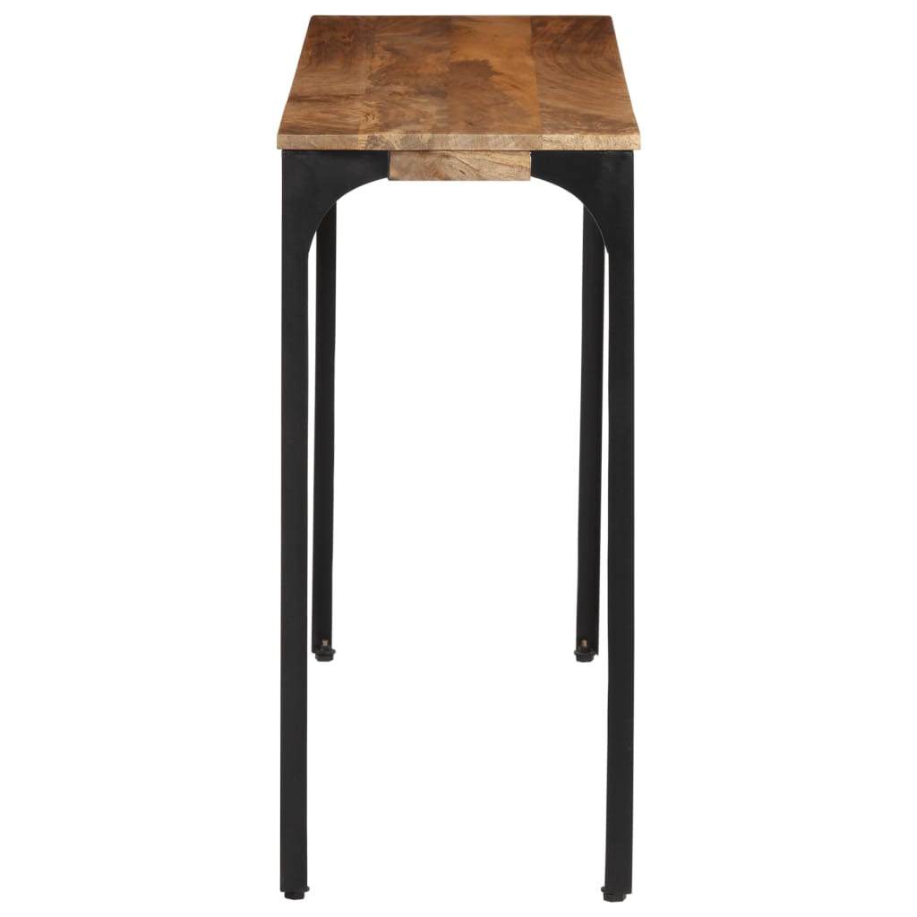 Wandtafel 110x35x76 cm massief mangohout en ijzer bruin is nu te koop bij PeponiXL, paradijselijk wonen!