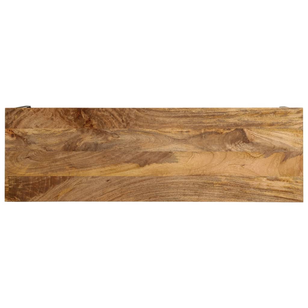 Wandtafel 110x35x76 cm massief mangohout en ijzer bruin is nu te koop bij PeponiXL, paradijselijk wonen!