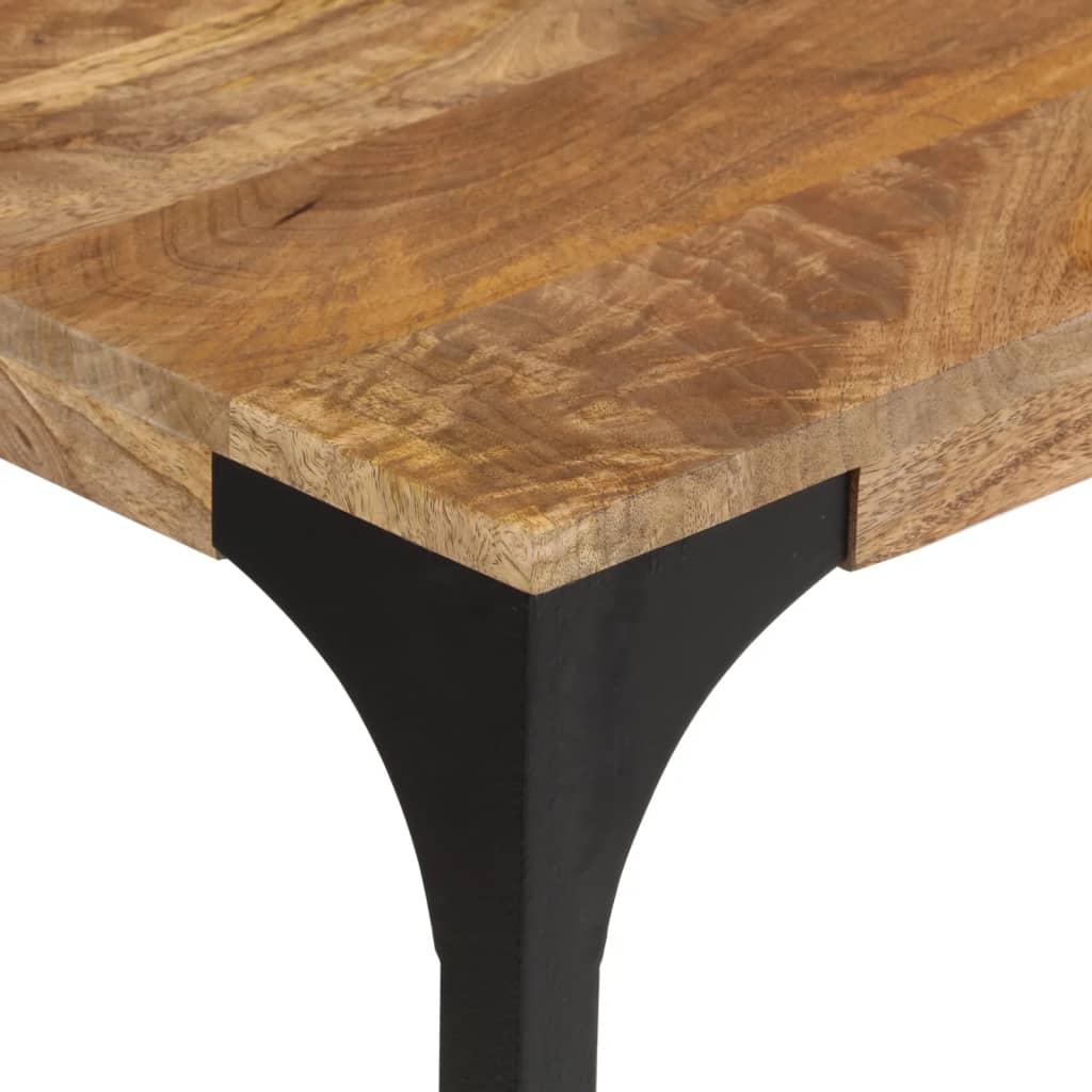 Wandtafel 110x35x76 cm massief mangohout en ijzer bruin is nu te koop bij PeponiXL, paradijselijk wonen!