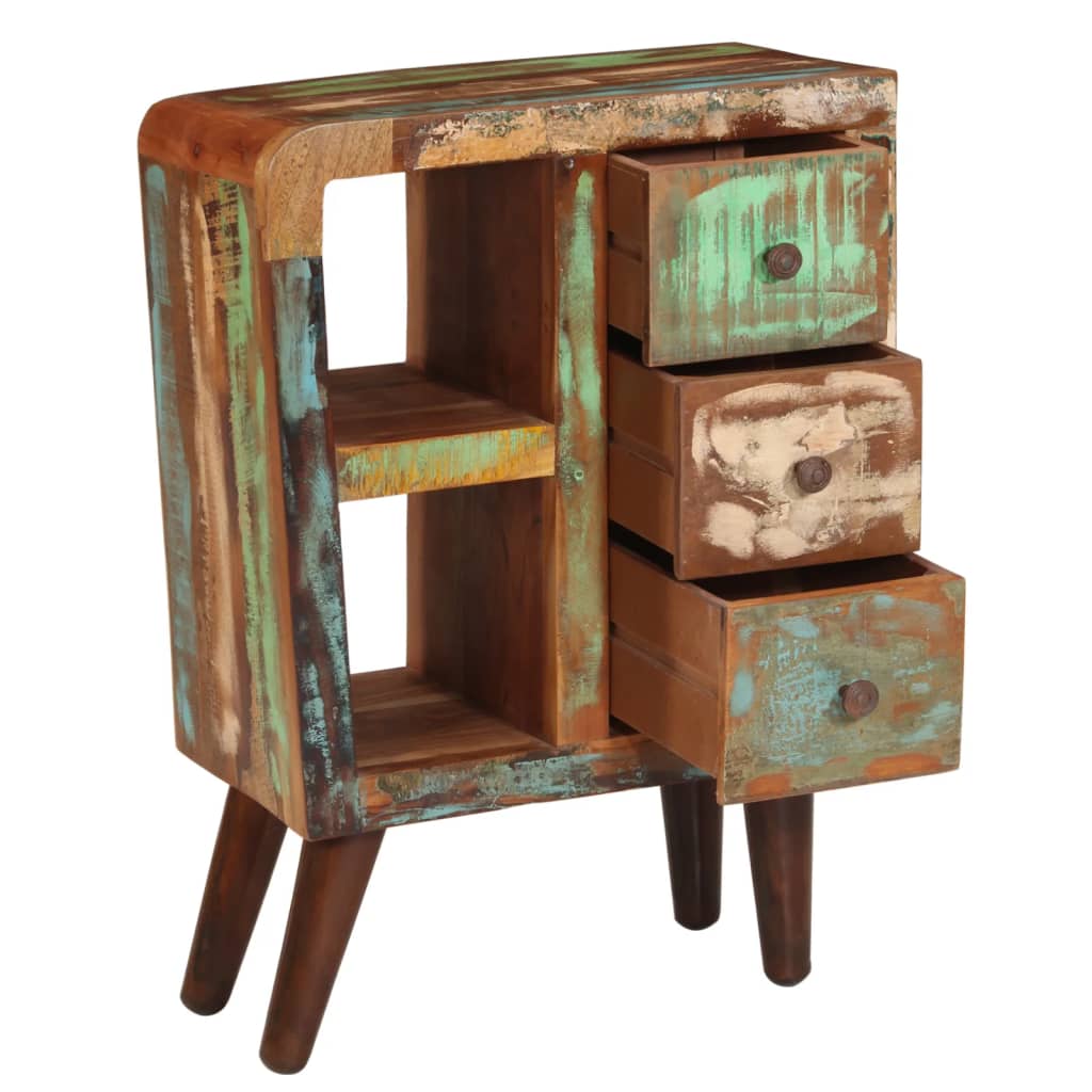 Dressoir 55x30x80 cm massief gerecycled hout is nu te koop bij PeponiXL, paradijselijk wonen!