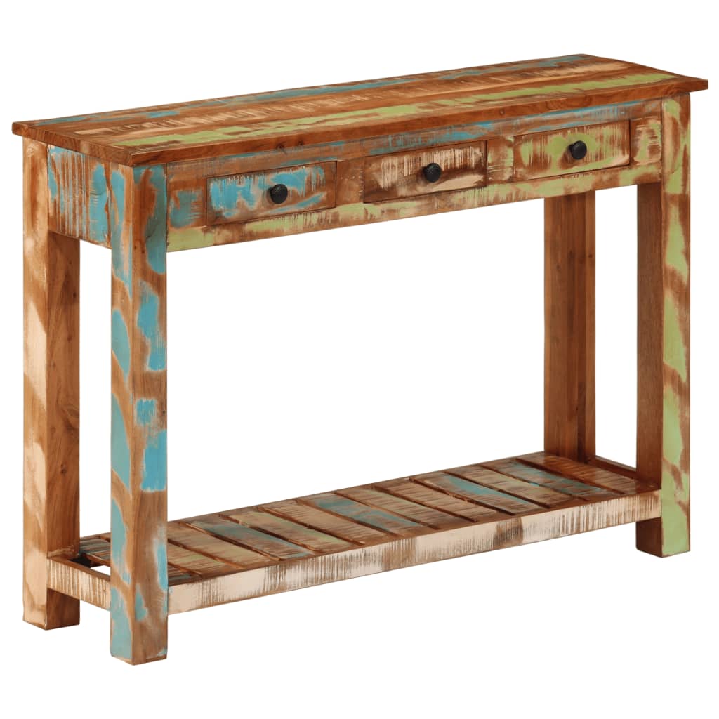 Wandtafel 110x30x76 cm massief gerecycled hout is nu te koop bij PeponiXL, paradijselijk wonen!