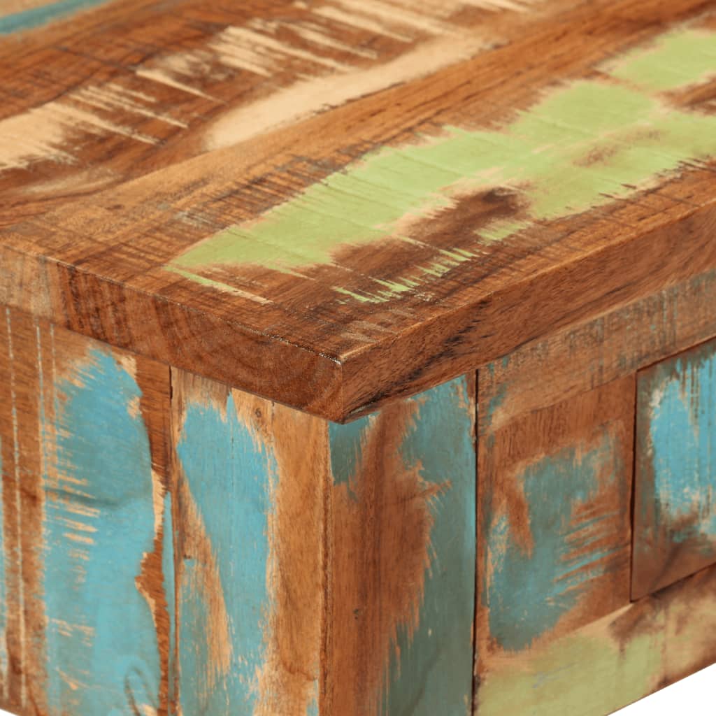 Wandtafel 110x30x76 cm massief gerecycled hout is nu te koop bij PeponiXL, paradijselijk wonen!
