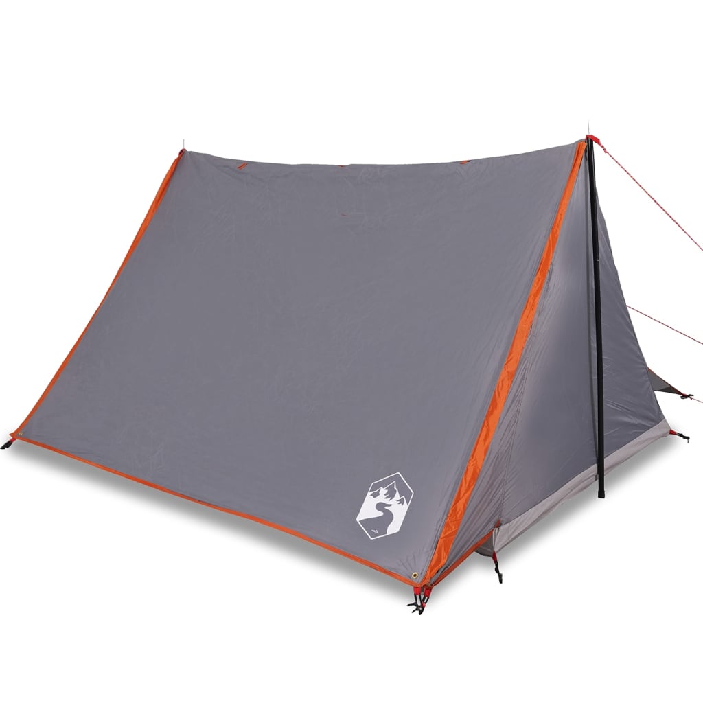 Tent 2-persoons waterdicht grijs en oranje is nu te koop bij PeponiXL, paradijselijk wonen!