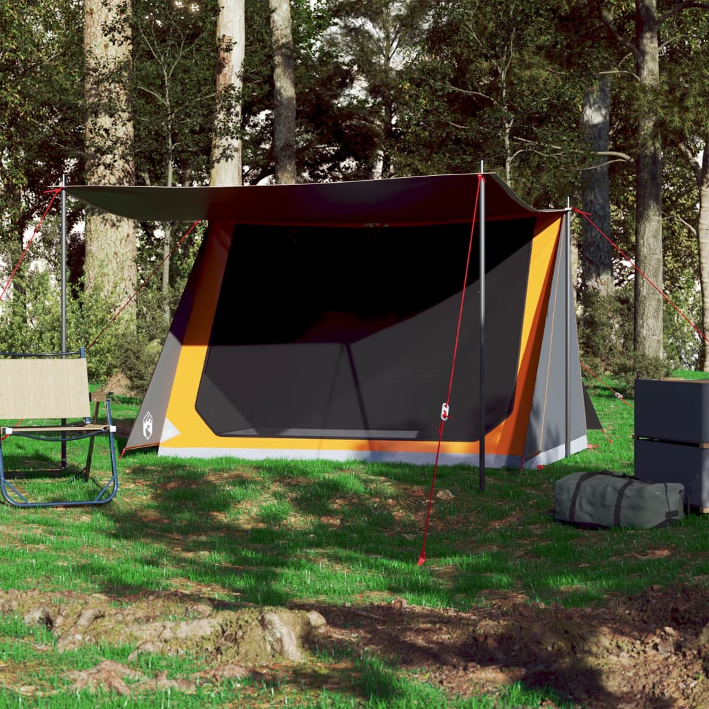 Tent 2-persoons waterdicht grijs en oranje is nu te koop bij PeponiXL, paradijselijk wonen!