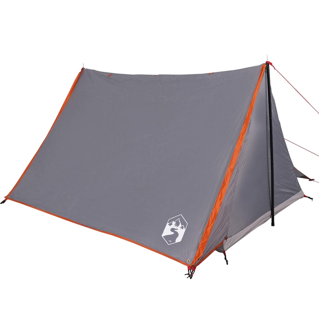 Tent 2-persoons waterdicht grijs en oranje is nu te koop bij PeponiXL, paradijselijk wonen!