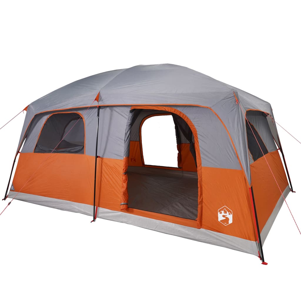 Gezinstent 8-persoons waterdicht grijs en oranje is nu te koop bij PeponiXL, paradijselijk wonen!