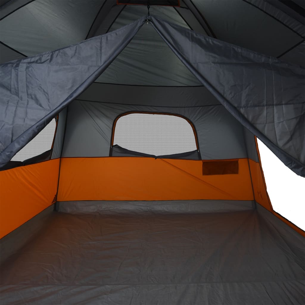 Gezinstent 8-persoons waterdicht grijs en oranje is nu te koop bij PeponiXL, paradijselijk wonen!