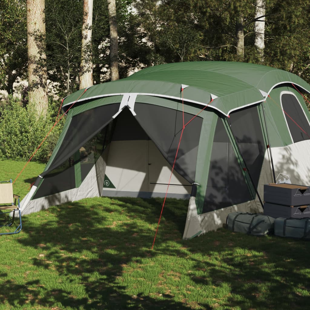 Tent met luifel 4-persoons waterdicht groen is nu te koop bij PeponiXL, paradijselijk wonen!
