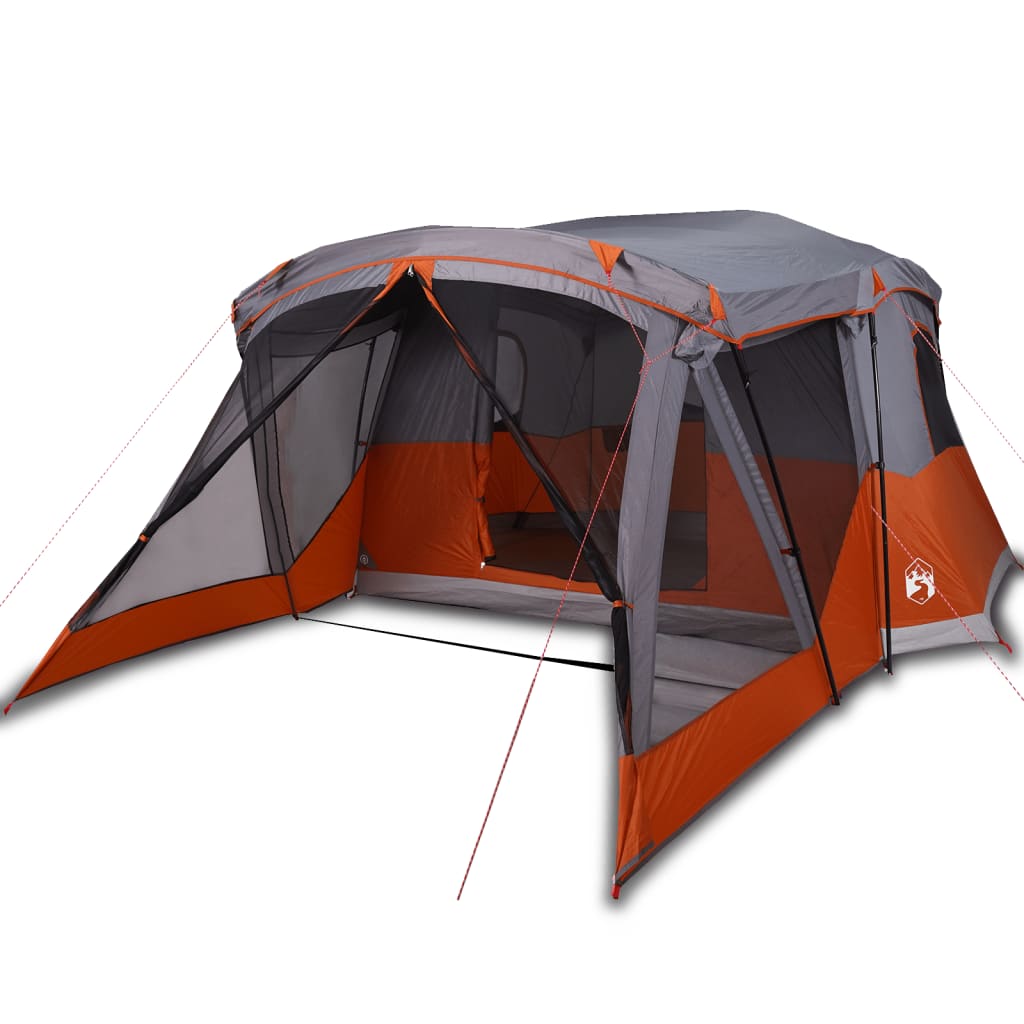 Tent met luifel 4-persoons waterdicht oranje is nu te koop bij PeponiXL, paradijselijk wonen!