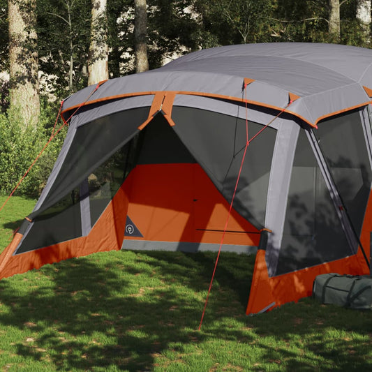 Tent met luifel 4-persoons waterdicht oranje is nu te koop bij PeponiXL, paradijselijk wonen!