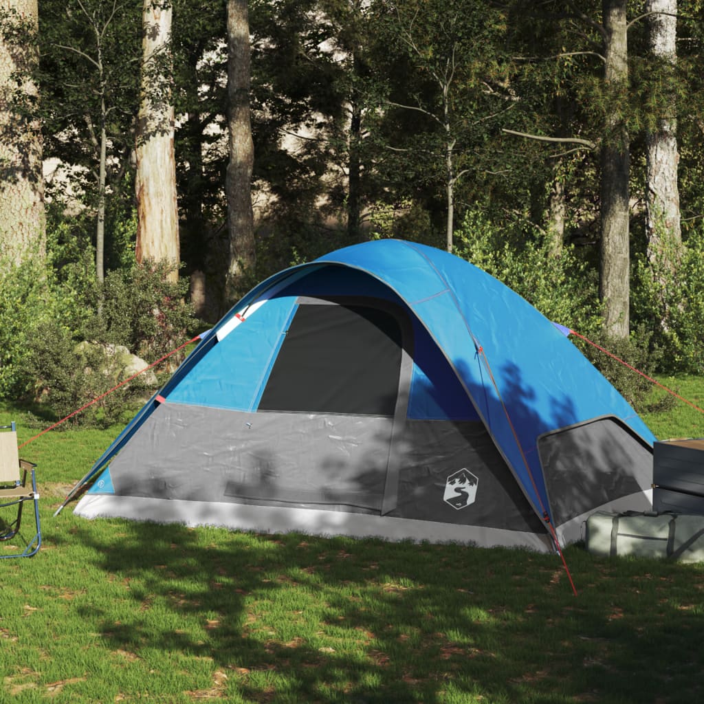 Koepeltent 6-persoons waterdicht blauw is nu te koop bij PeponiXL, paradijselijk wonen!