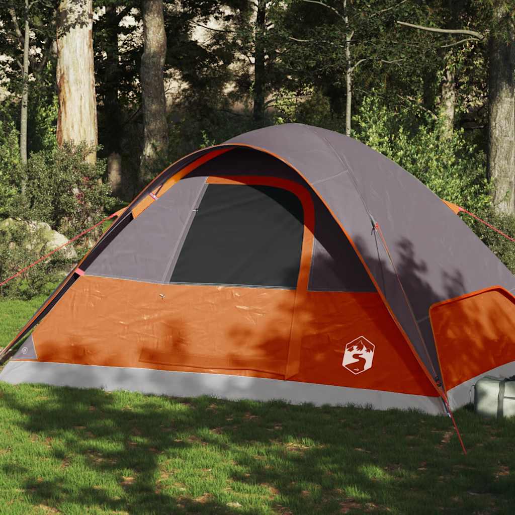 Koepeltent 6-persoons waterdicht oranje is nu te koop bij PeponiXL, paradijselijk wonen!