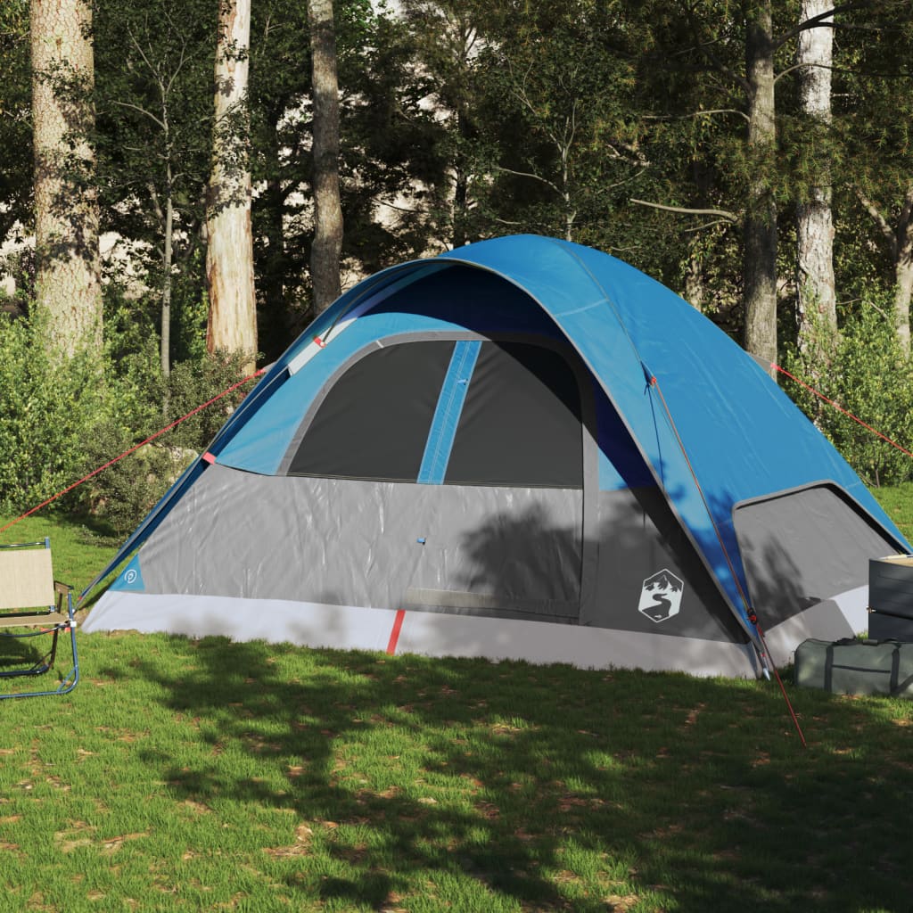 Koepeltent 6-persoons waterdicht blauw is nu te koop bij PeponiXL, paradijselijk wonen!