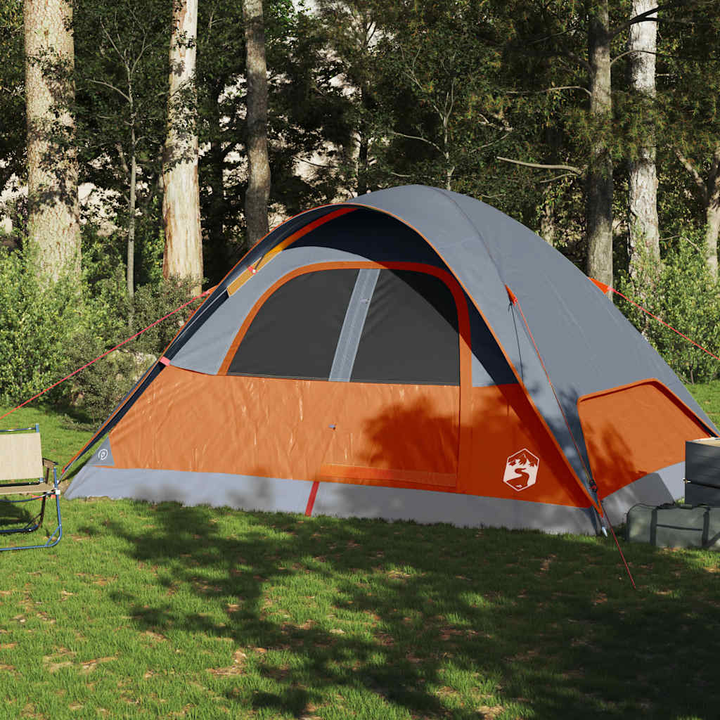 Koepeltent 6-persoons waterdicht oranje is nu te koop bij PeponiXL, paradijselijk wonen!