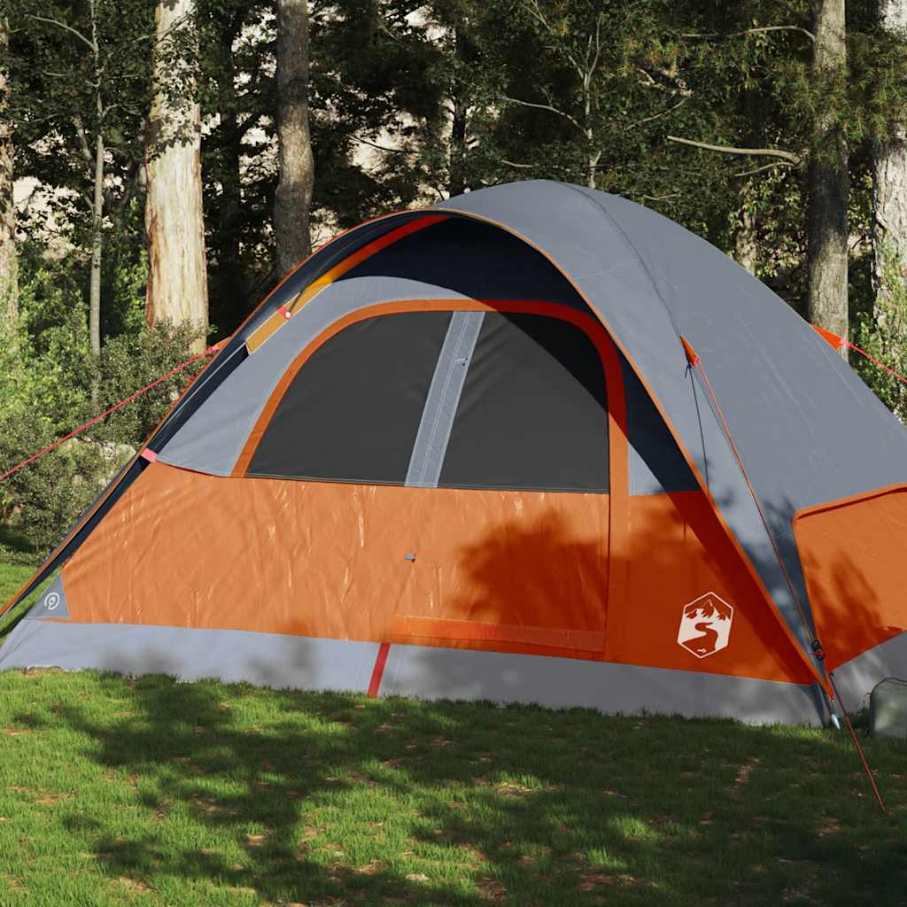 Koepeltent 6-persoons waterdicht oranje is nu te koop bij PeponiXL, paradijselijk wonen!