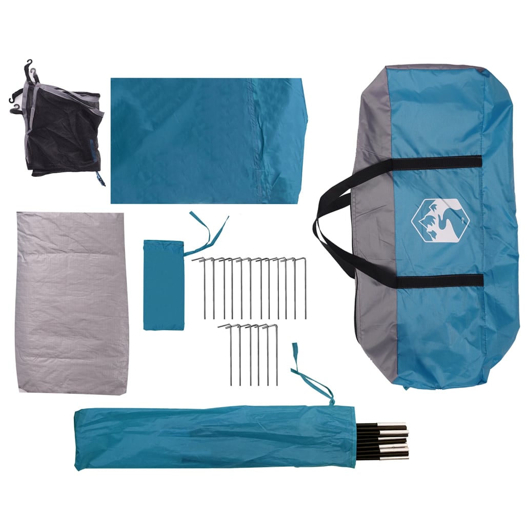 Koepeltent 9-persoons waterdicht blauw is nu te koop bij PeponiXL, paradijselijk wonen!