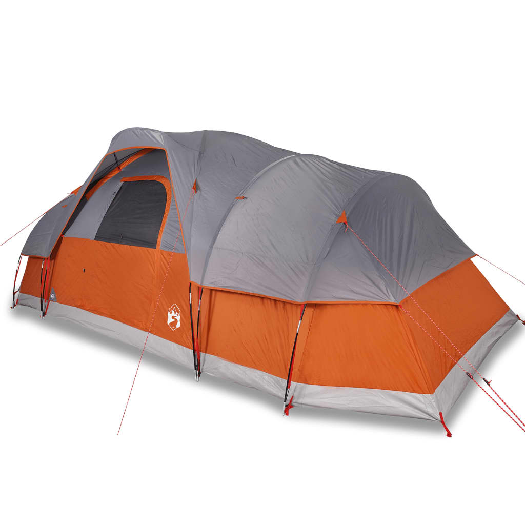 Koepeltent 11-persoons waterdicht grijs en oranje is nu te koop bij PeponiXL, paradijselijk wonen!