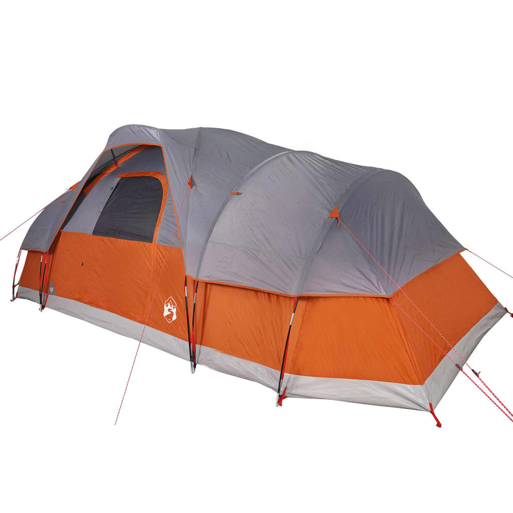 Koepeltent 11-persoons waterdicht grijs en oranje is nu te koop bij PeponiXL, paradijselijk wonen!