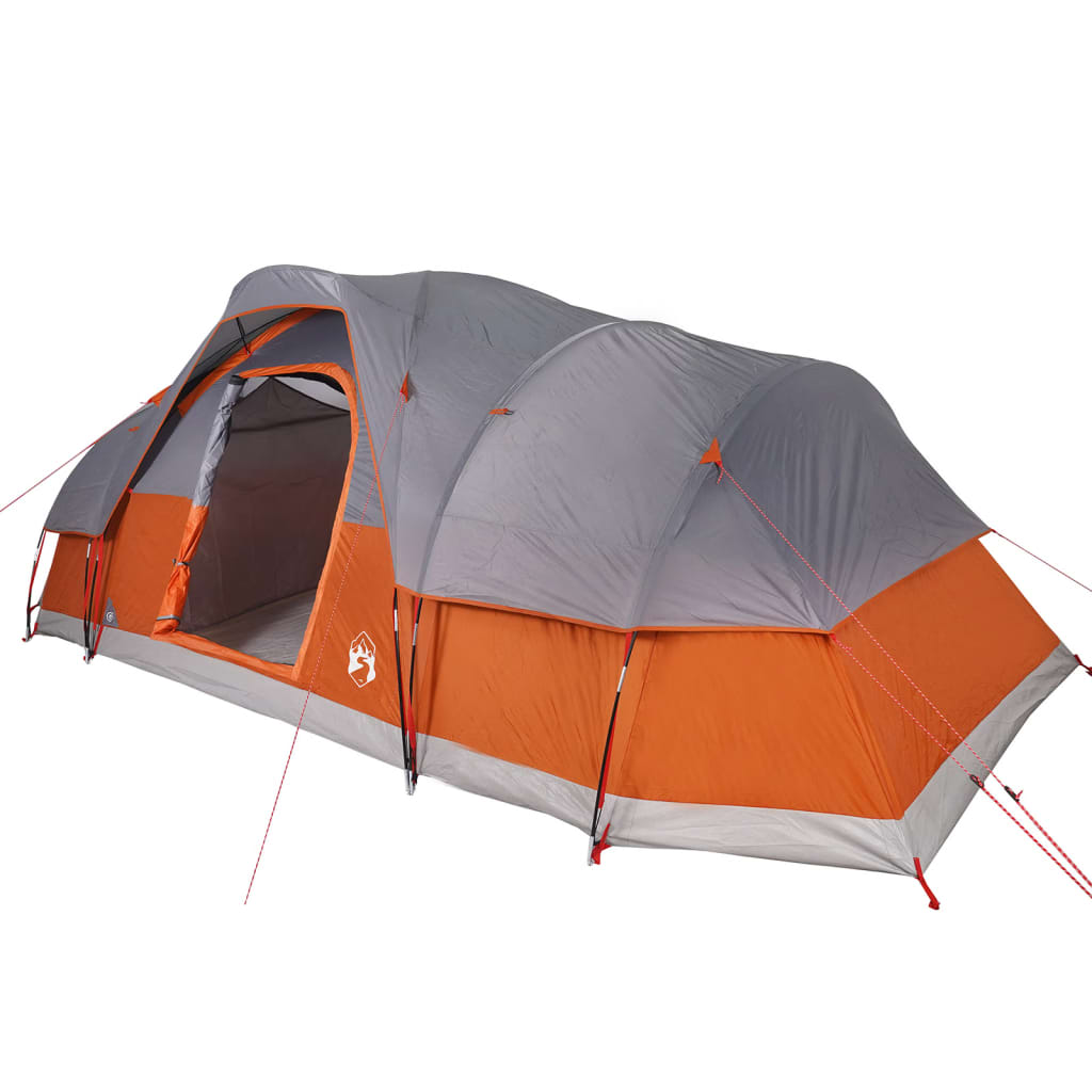 Koepeltent 11-persoons waterdicht grijs en oranje is nu te koop bij PeponiXL, paradijselijk wonen!