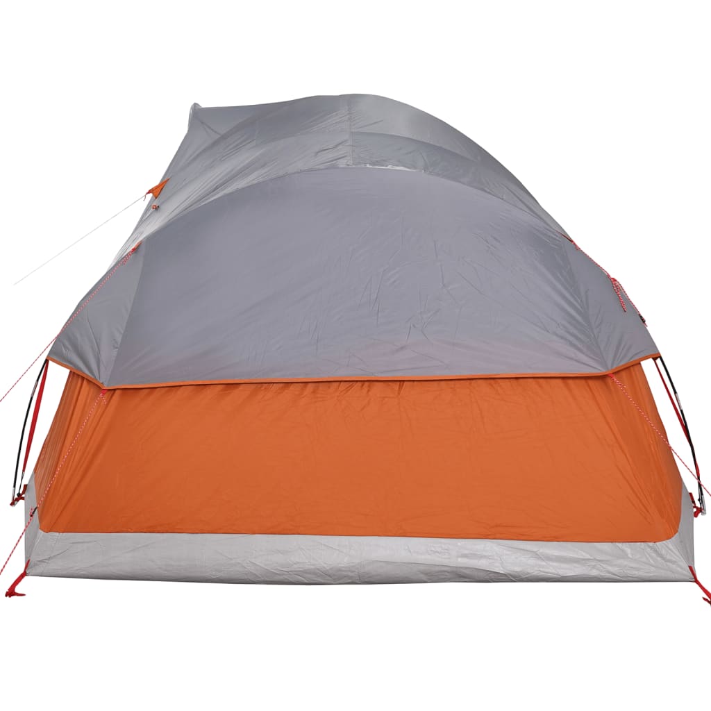 Koepeltent 11-persoons waterdicht grijs en oranje is nu te koop bij PeponiXL, paradijselijk wonen!