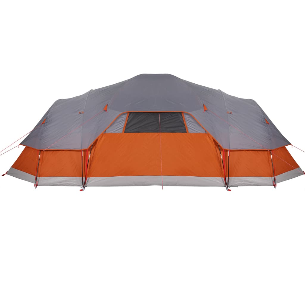 Koepeltent 11-persoons waterdicht grijs en oranje is nu te koop bij PeponiXL, paradijselijk wonen!