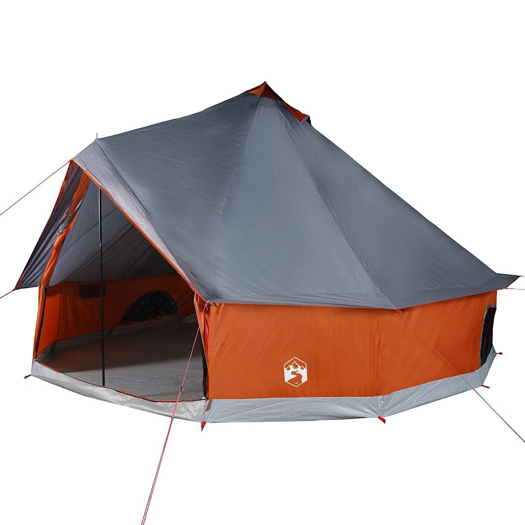Tipitent voor gezin 8-persoons waterdicht grijs en oranje is nu te koop bij PeponiXL, paradijselijk wonen!