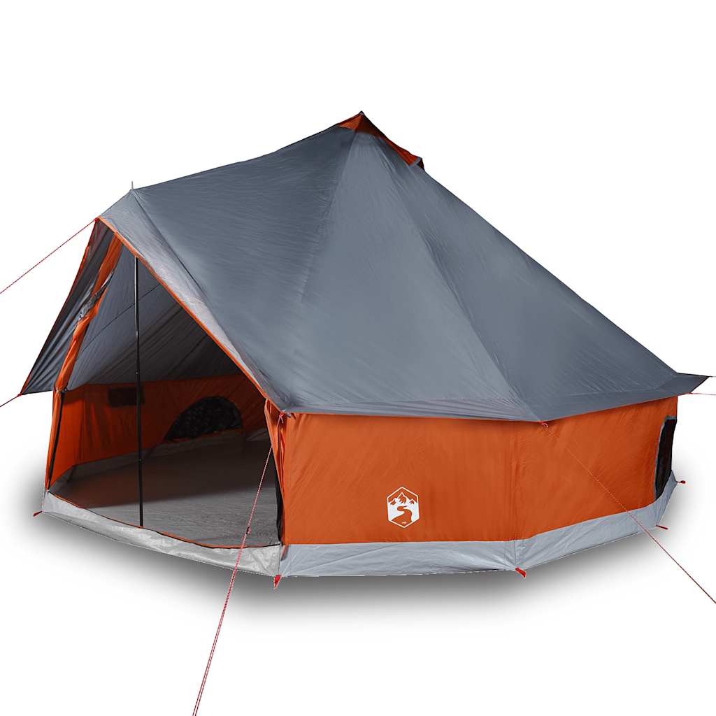 Tipitent voor gezin 8-persoons waterdicht grijs en oranje is nu te koop bij PeponiXL, paradijselijk wonen!