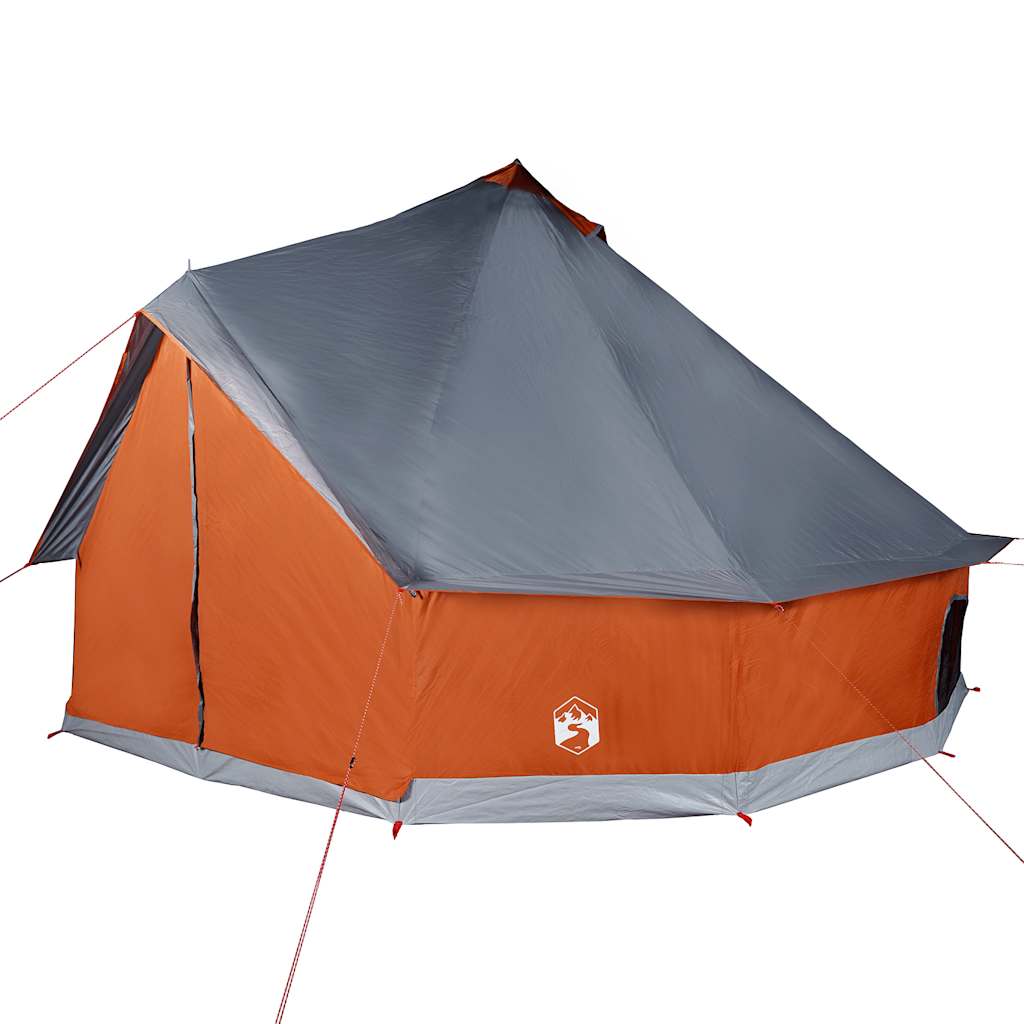 Tipitent voor gezin 8-persoons waterdicht grijs en oranje is nu te koop bij PeponiXL, paradijselijk wonen!
