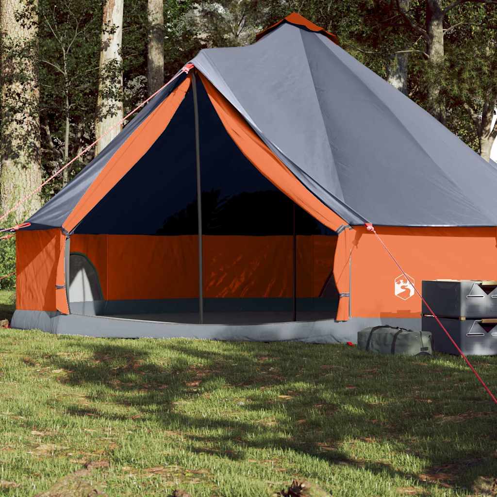 Tipitent voor gezin 8-persoons waterdicht grijs en oranje is nu te koop bij PeponiXL, paradijselijk wonen!