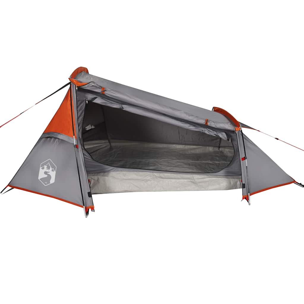 Tunneltent 2-persoons waterdicht grijs en oranje is nu te koop bij PeponiXL, paradijselijk wonen!