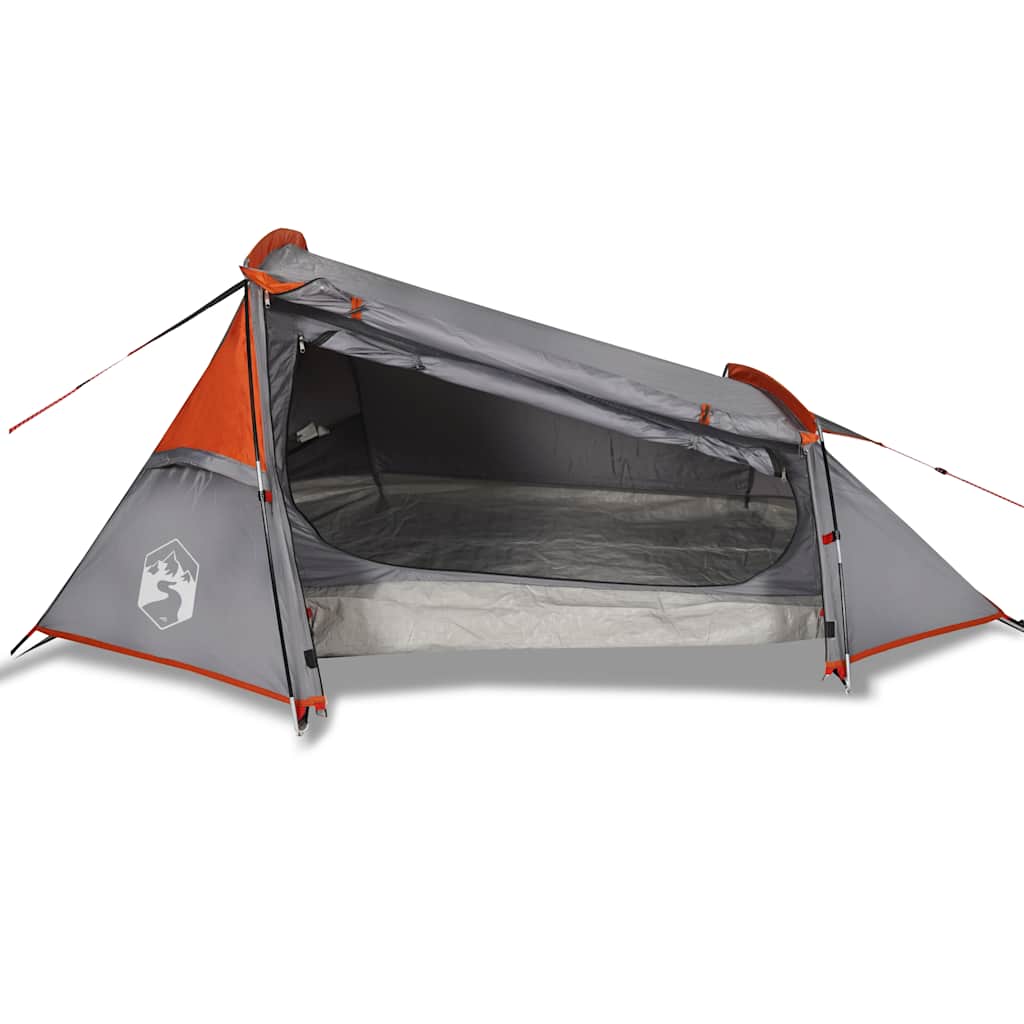 Tunneltent 2-persoons waterdicht grijs en oranje is nu te koop bij PeponiXL, paradijselijk wonen!