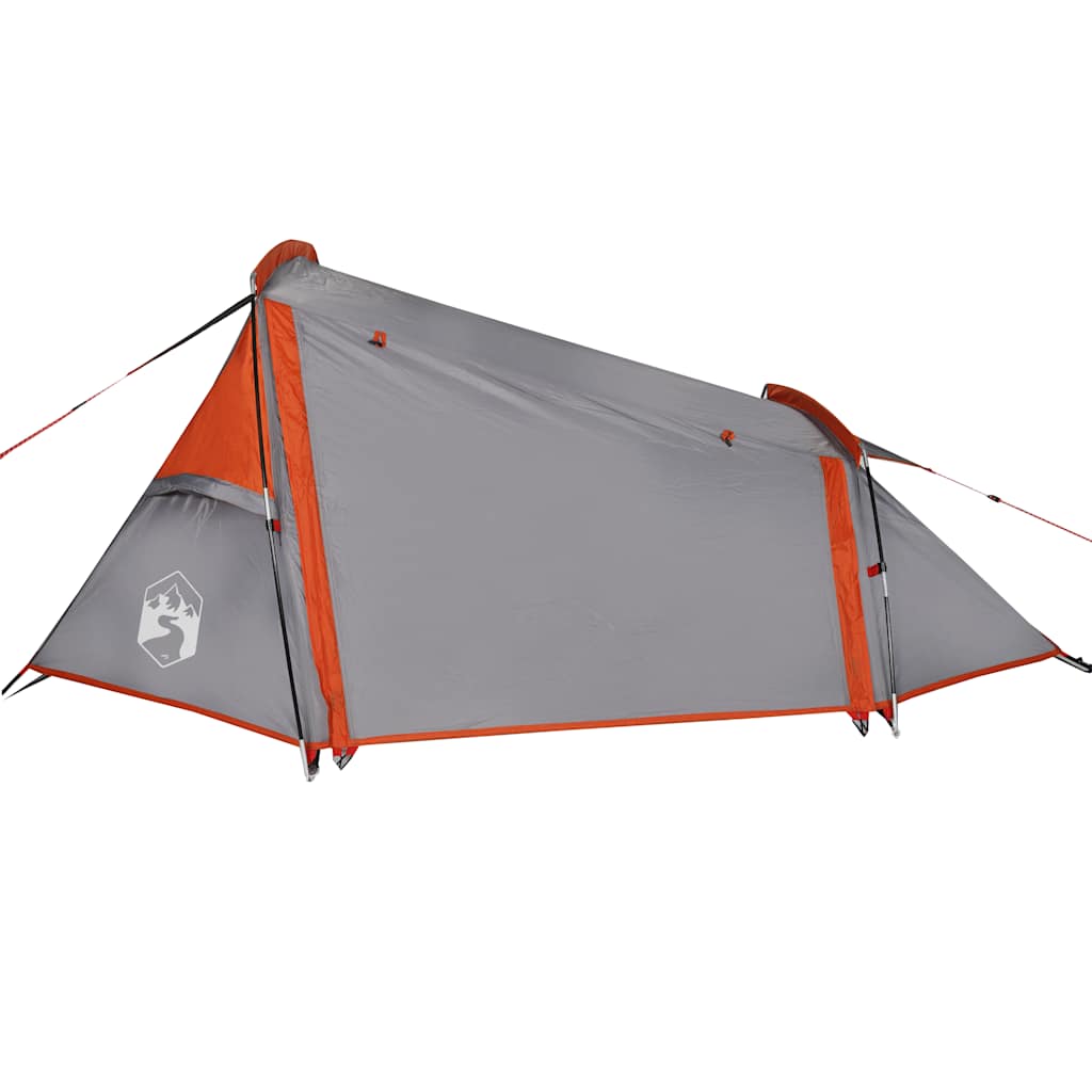 Tunneltent 2-persoons waterdicht grijs en oranje is nu te koop bij PeponiXL, paradijselijk wonen!