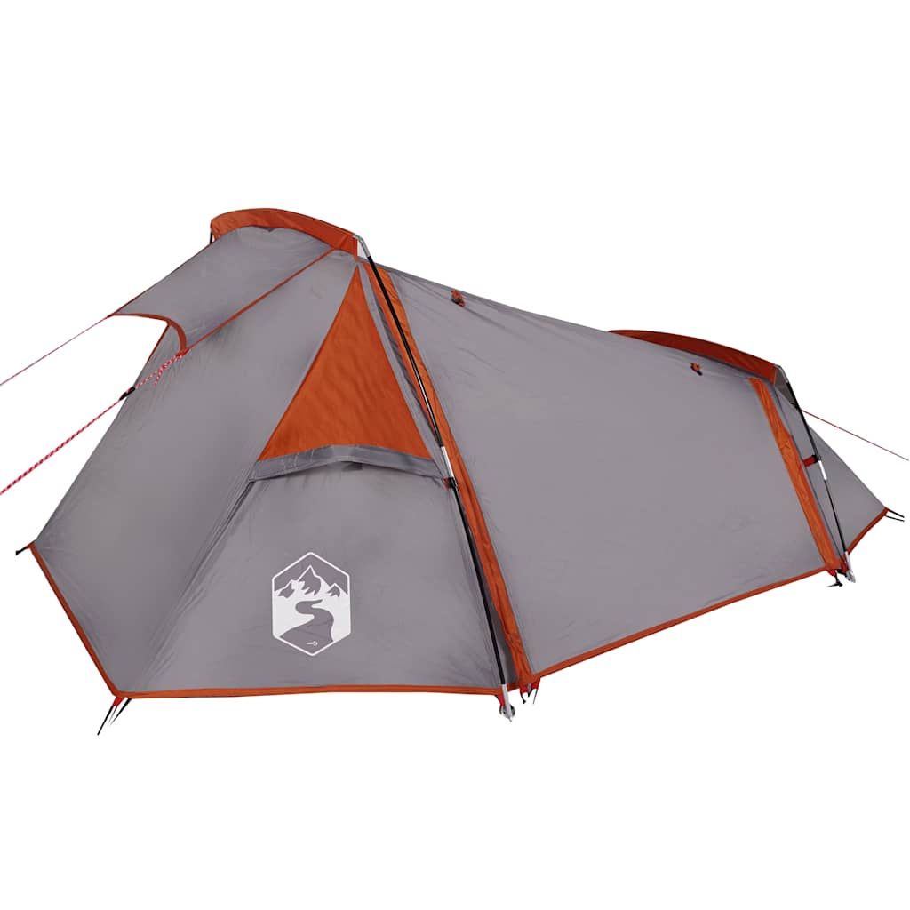 Tunneltent 2-persoons waterdicht grijs en oranje is nu te koop bij PeponiXL, paradijselijk wonen!