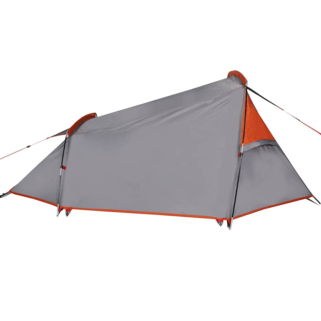 Tunneltent 2-persoons waterdicht grijs en oranje is nu te koop bij PeponiXL, paradijselijk wonen!