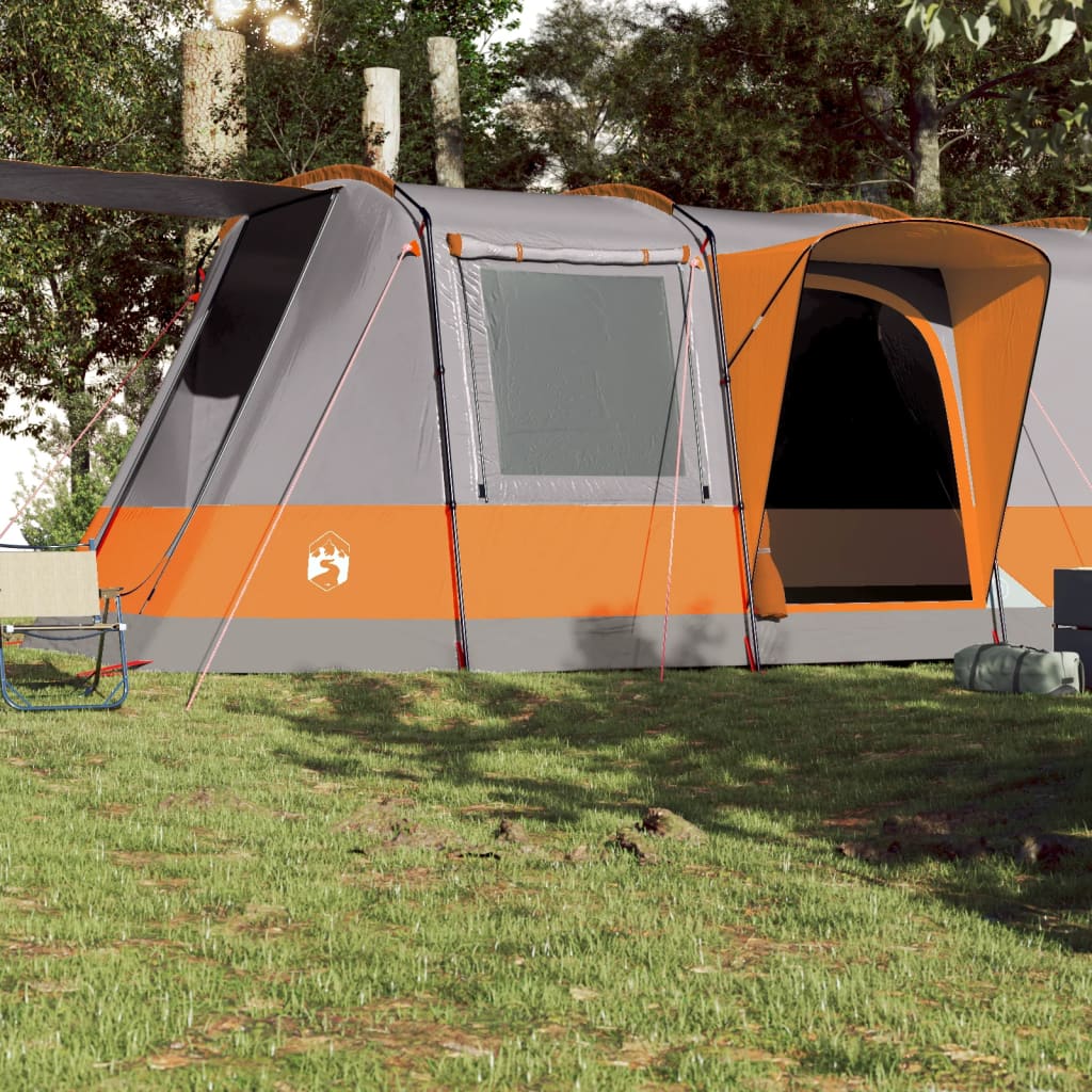 Tunneltent 4-persoons waterdicht grijs en oranje is nu te koop bij PeponiXL, paradijselijk wonen!