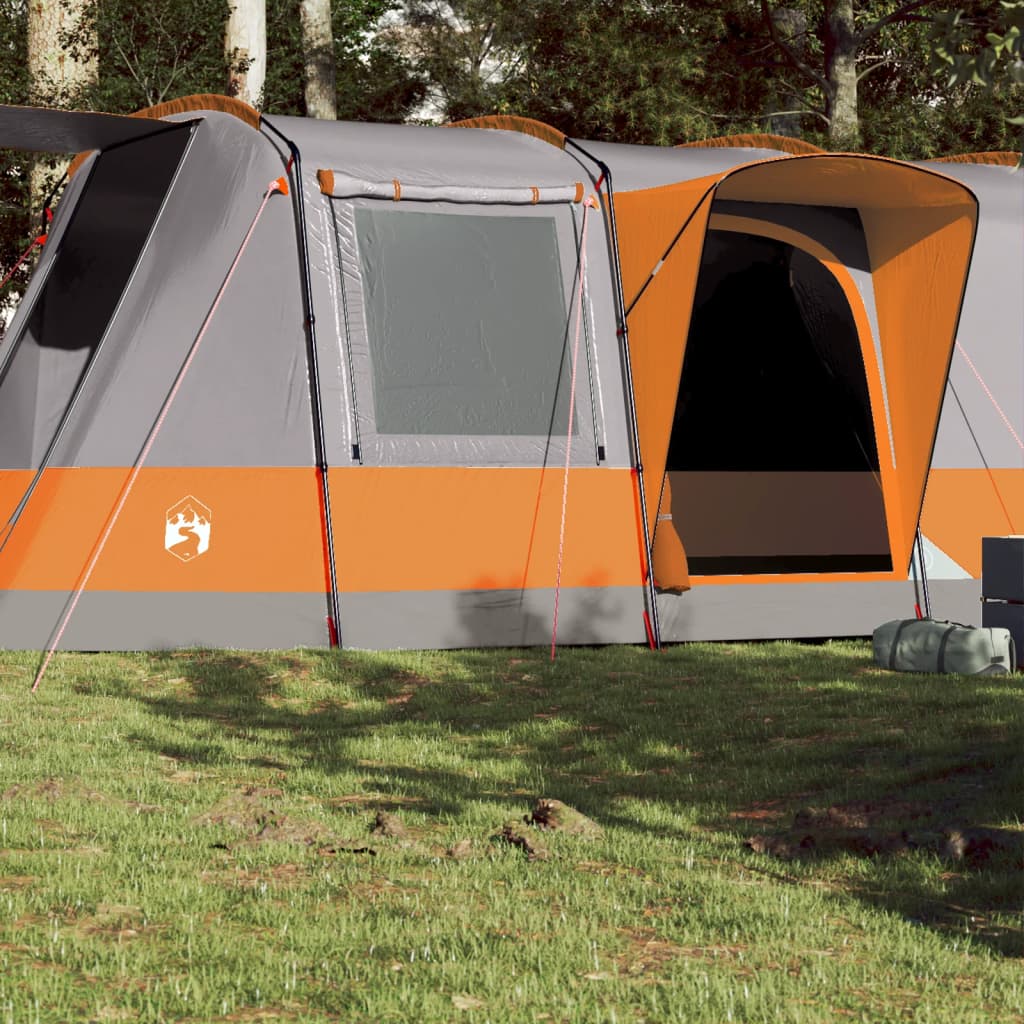 Tunneltent 4-persoons waterdicht grijs en oranje is nu te koop bij PeponiXL, paradijselijk wonen!