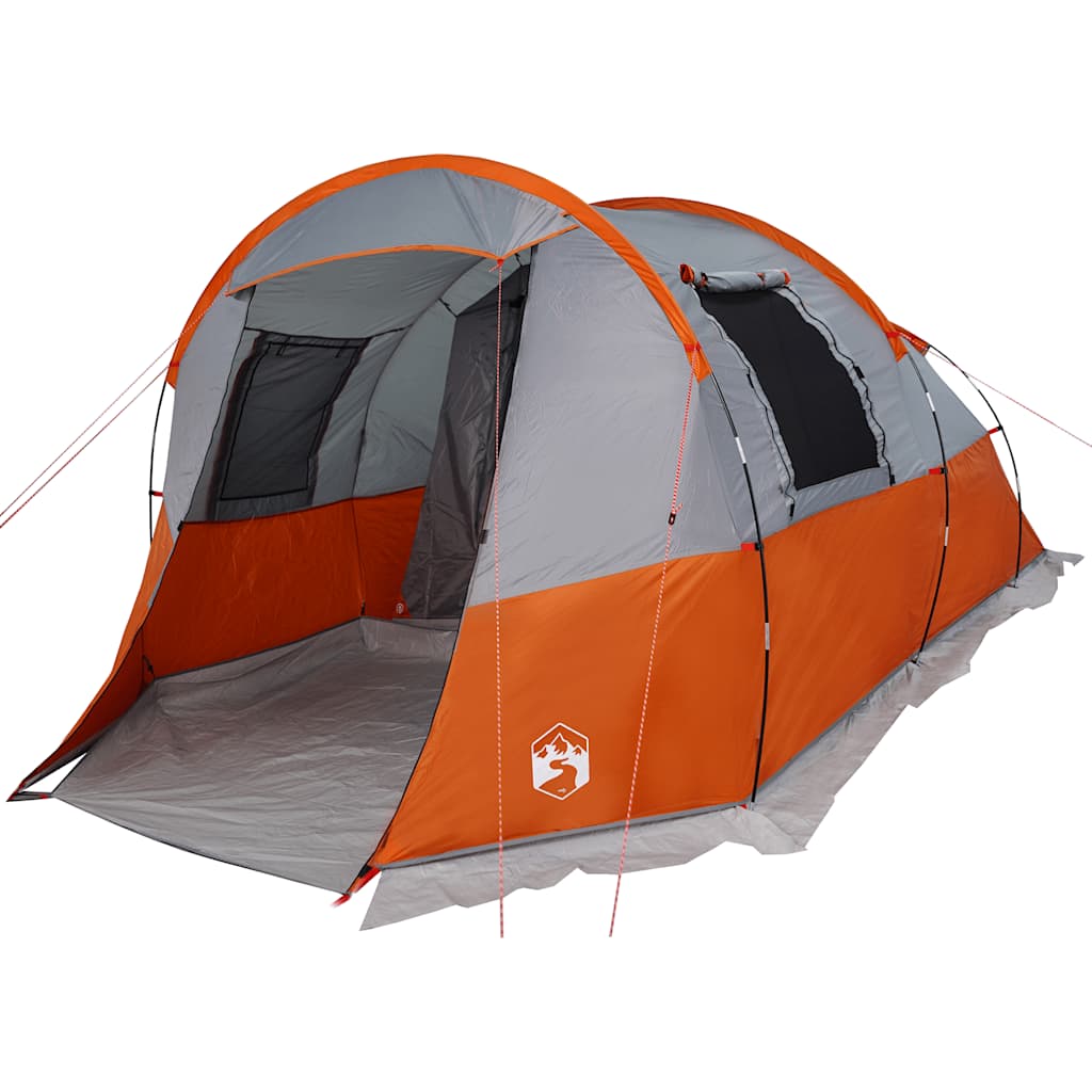 Tunneltent 4-persoons waterdicht grijs en oranje is nu te koop bij PeponiXL, paradijselijk wonen!