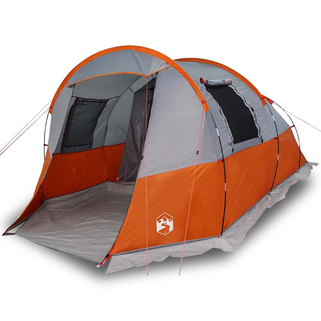 Tunneltent 4-persoons waterdicht grijs en oranje is nu te koop bij PeponiXL, paradijselijk wonen!