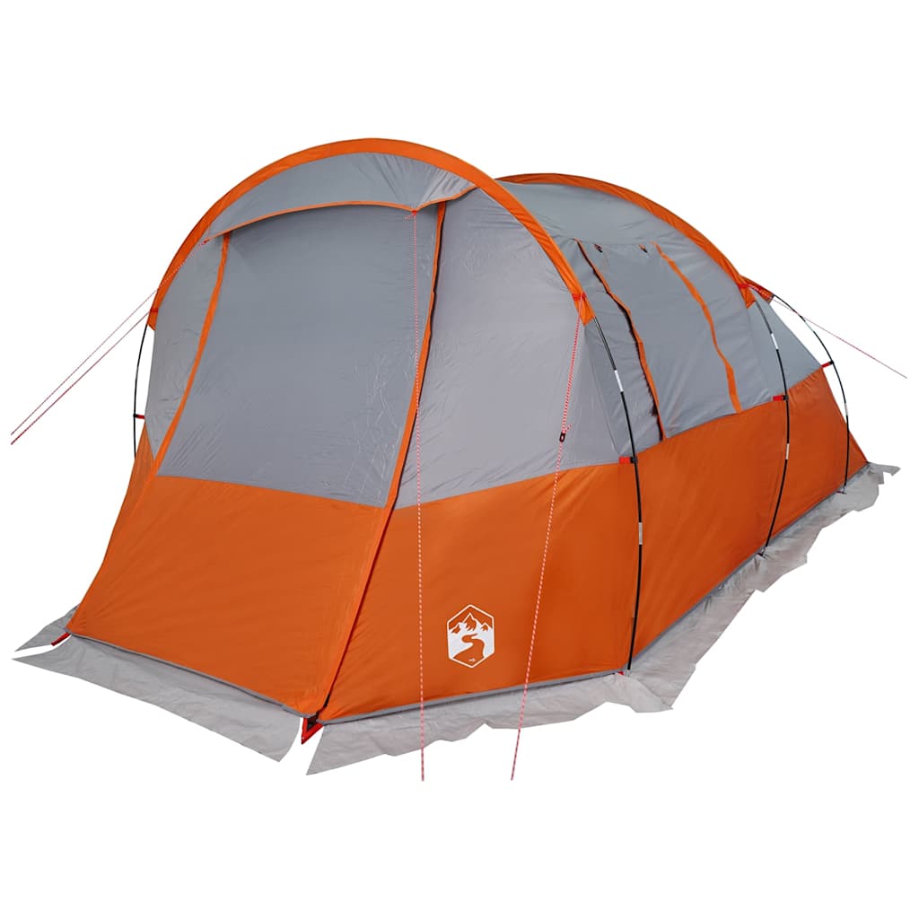 Tunneltent 4-persoons waterdicht grijs en oranje is nu te koop bij PeponiXL, paradijselijk wonen!