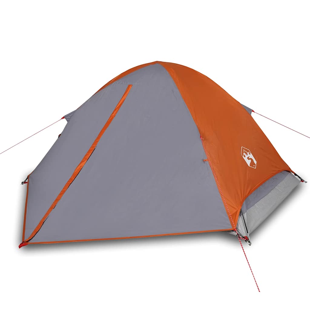 Koepeltent 4-persoons waterdicht grijs en oranje is nu te koop bij PeponiXL, paradijselijk wonen!
