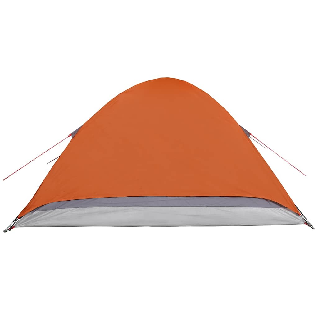 Koepeltent 4-persoons waterdicht grijs en oranje is nu te koop bij PeponiXL, paradijselijk wonen!