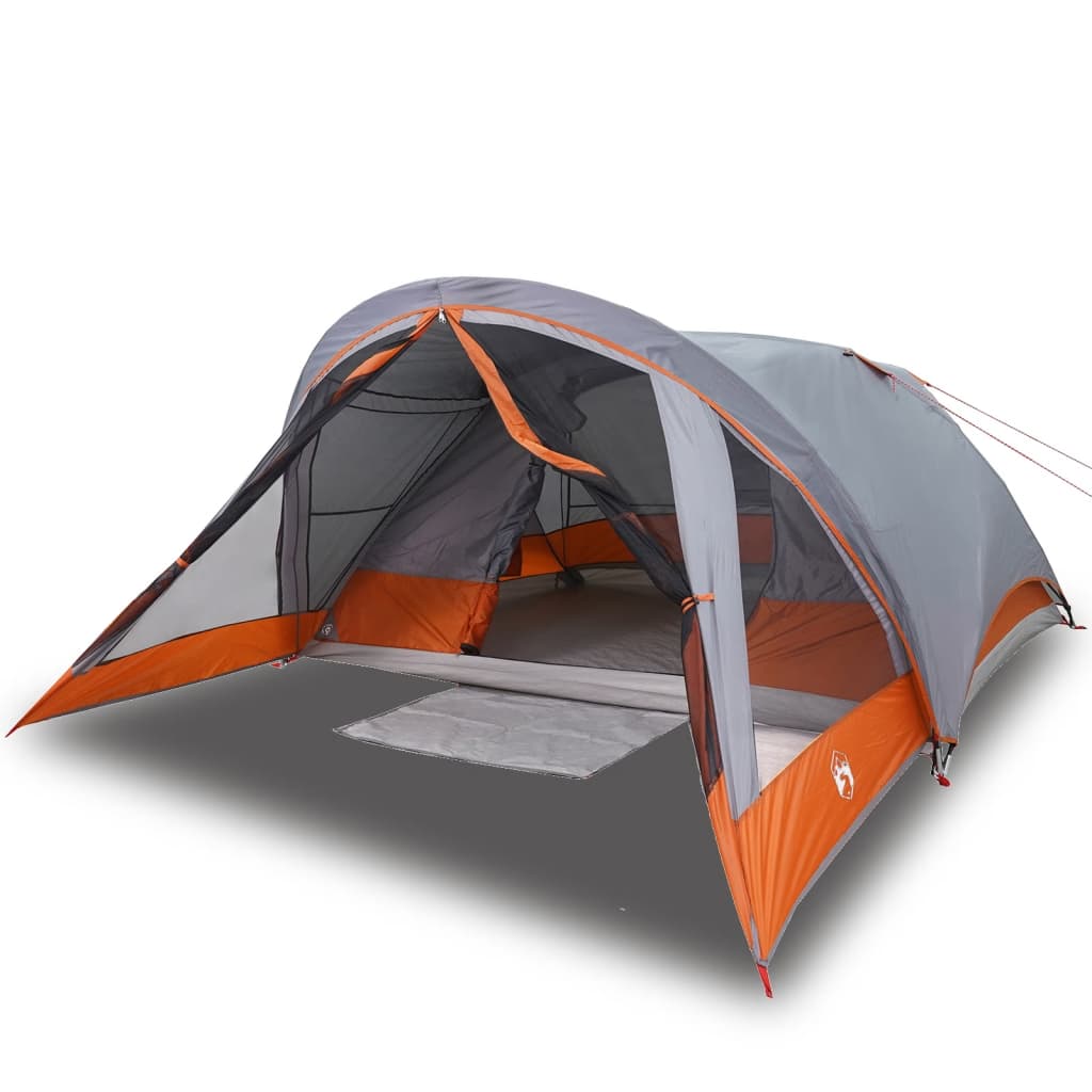 Tent 4-persoons waterdicht grijs en oranje is nu te koop bij PeponiXL, paradijselijk wonen!