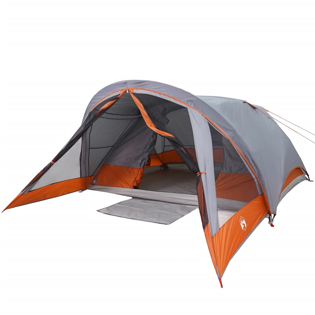 Tent 4-persoons waterdicht grijs en oranje is nu te koop bij PeponiXL, paradijselijk wonen!