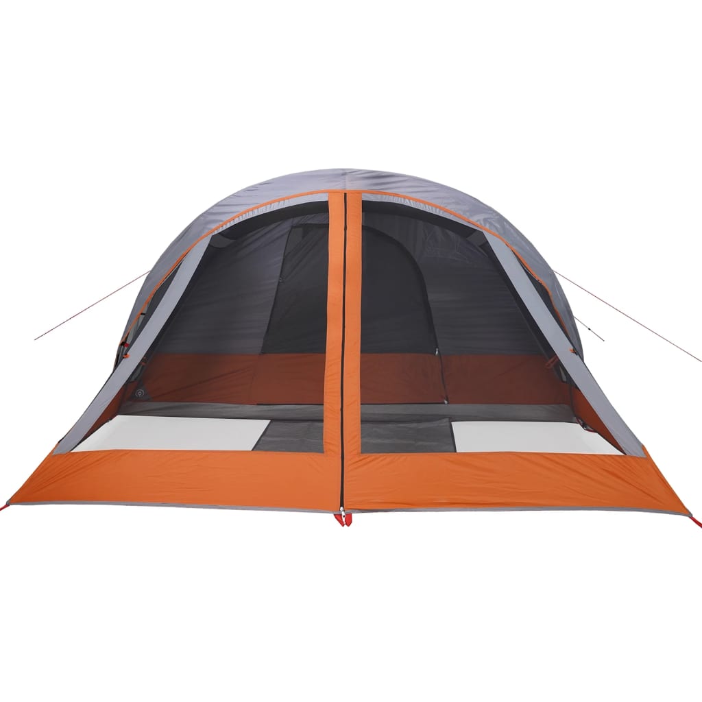 Tent 4-persoons waterdicht grijs en oranje is nu te koop bij PeponiXL, paradijselijk wonen!