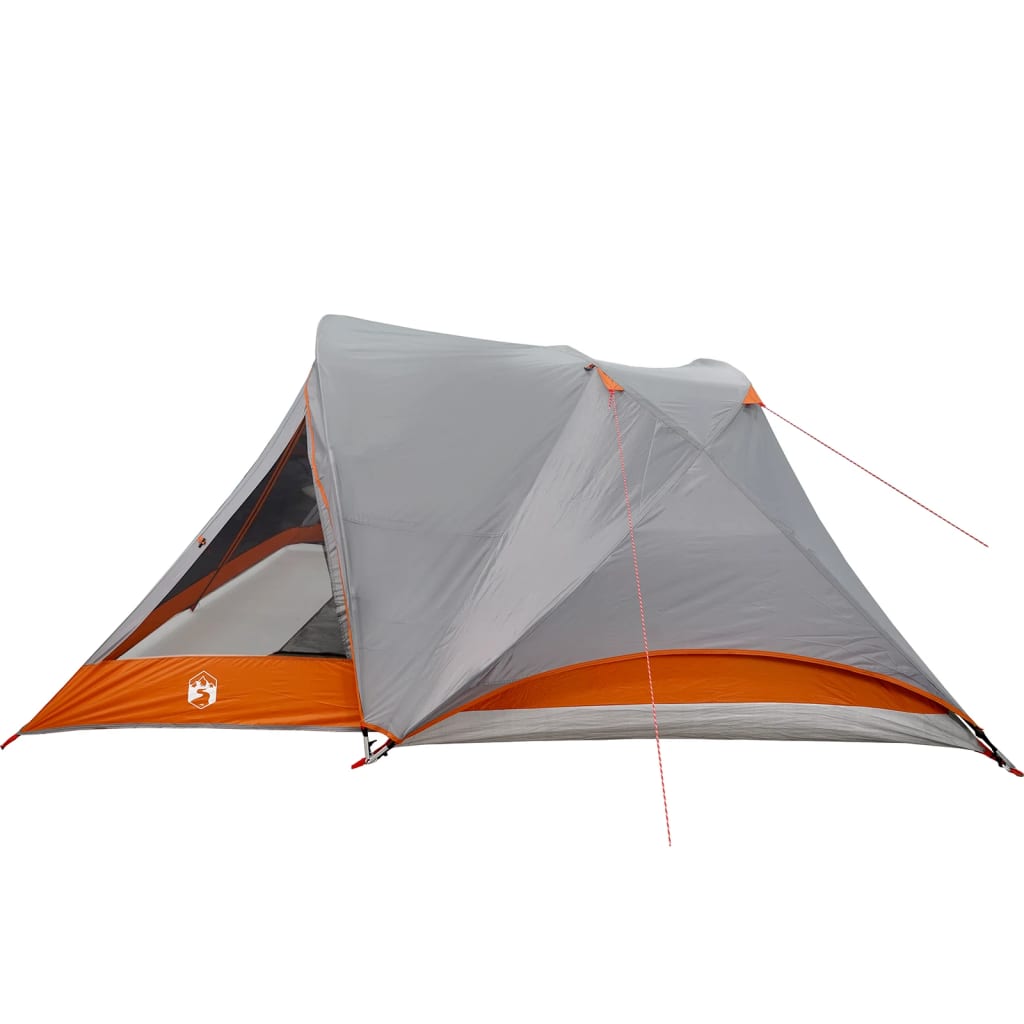 Tent 4-persoons waterdicht grijs en oranje is nu te koop bij PeponiXL, paradijselijk wonen!