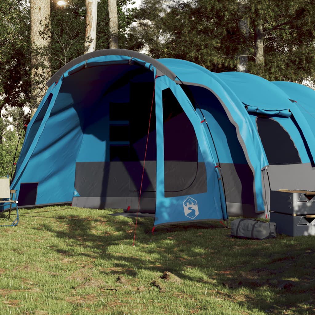 Tunneltent voor gezin 8-persoons waterdicht blauw is nu te koop bij PeponiXL, paradijselijk wonen!