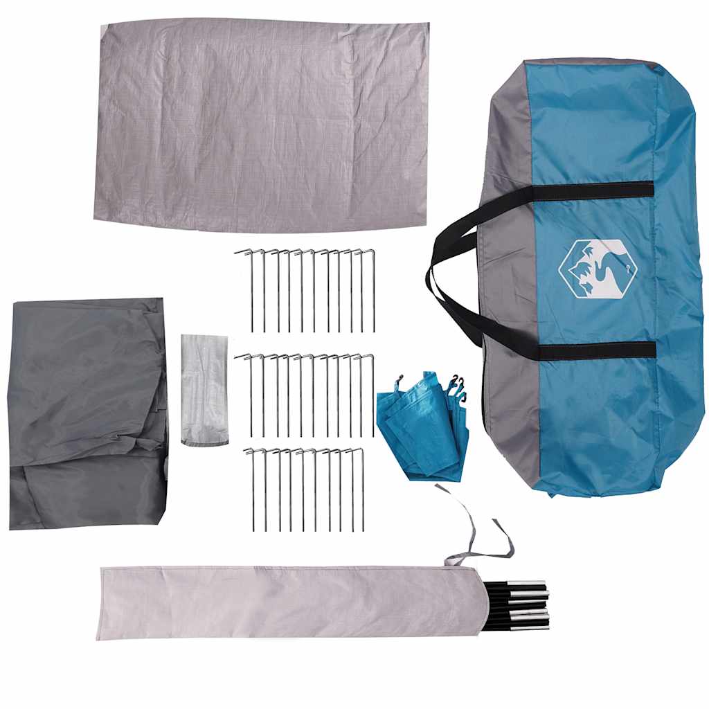 Windscherm camping waterdicht 366x152x152 cm blauw is nu te koop bij PeponiXL, paradijselijk wonen!