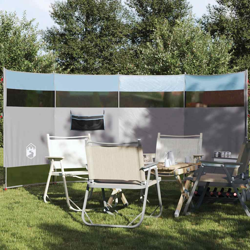 Windscherm camping waterdicht 366x152x152 cm blauw is nu te koop bij PeponiXL, paradijselijk wonen!