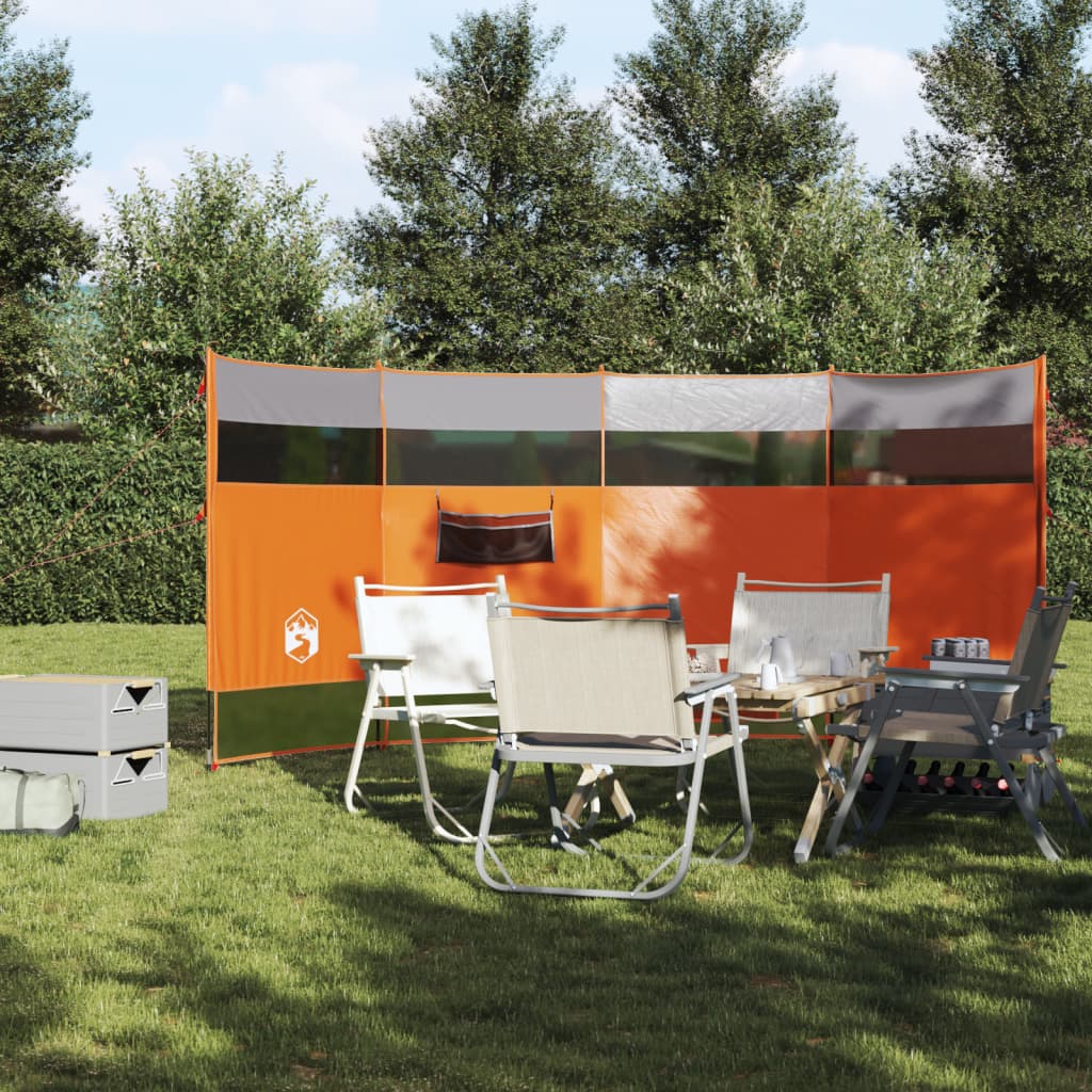 Windscherm camping waterdicht 366x152x152 cm oranje is nu te koop bij PeponiXL, paradijselijk wonen!