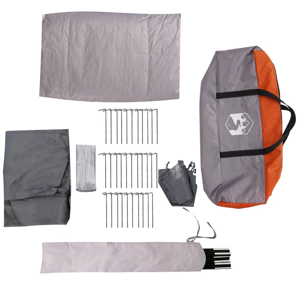 Windscherm camping waterdicht 366x152x152 cm oranje is nu te koop bij PeponiXL, paradijselijk wonen!